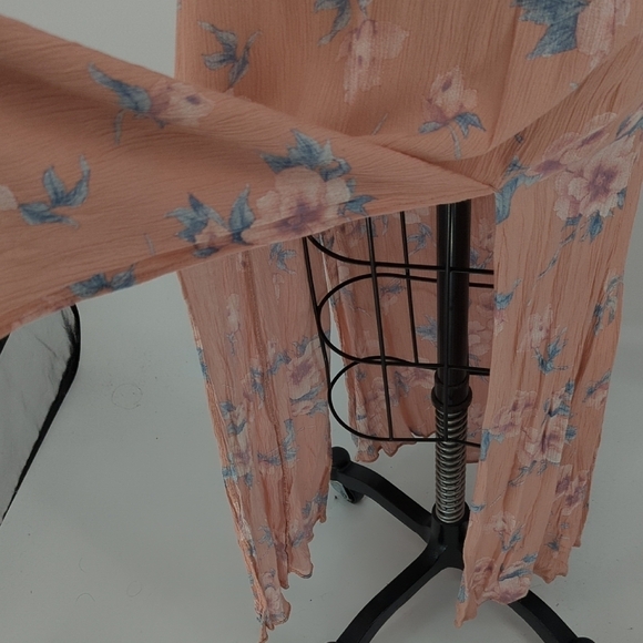 American Eagle Outfitters Floral Maxi Dress Pink XS bohemian beach casual summer - Picture 5 of 6